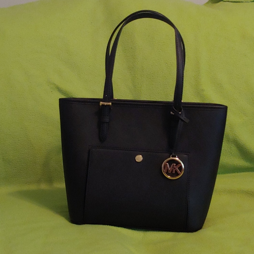 NWT Michael Kors Black Jet Set Tote
